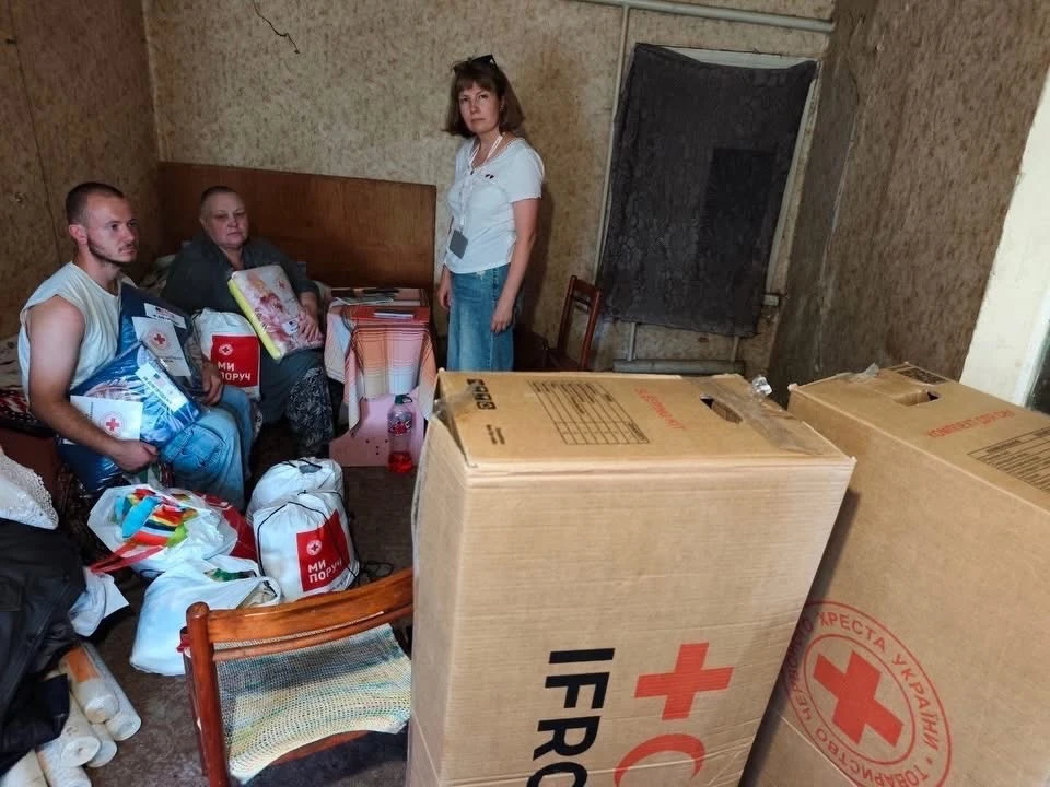 У Помоклях порахували масштаби великої пожежі, Червоний Хрест привіз допомогу постраждалим сім'ям