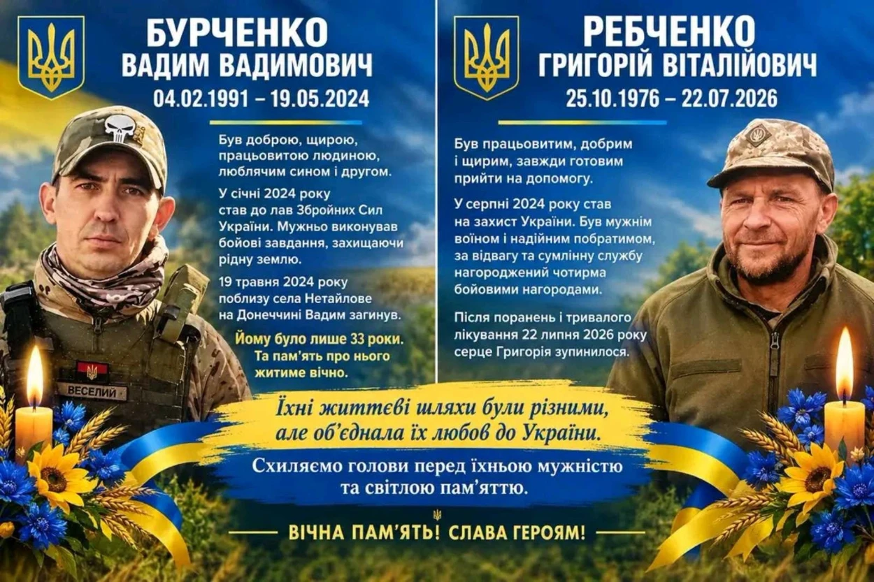 На Алеї Героїв у селі на Переяславщині відкрили портрети двом загиблим захисникам
