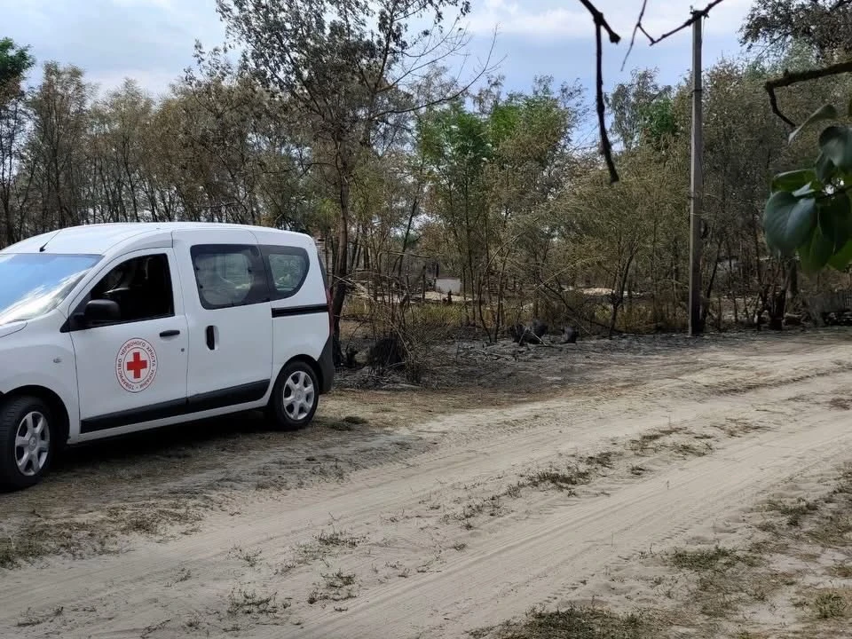 У Помоклях порахували масштаби великої пожежі, Червоний Хрест привіз допомогу постраждалим сім'ям