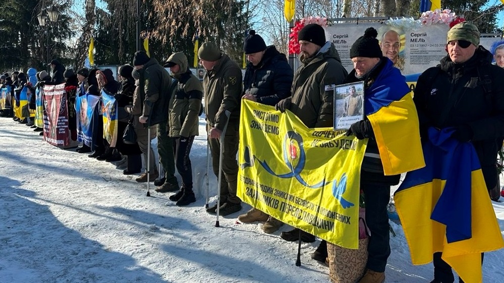Мітинг пам'яті на Алеї Героїв у Переяславі 21 лютого 2026 р. 