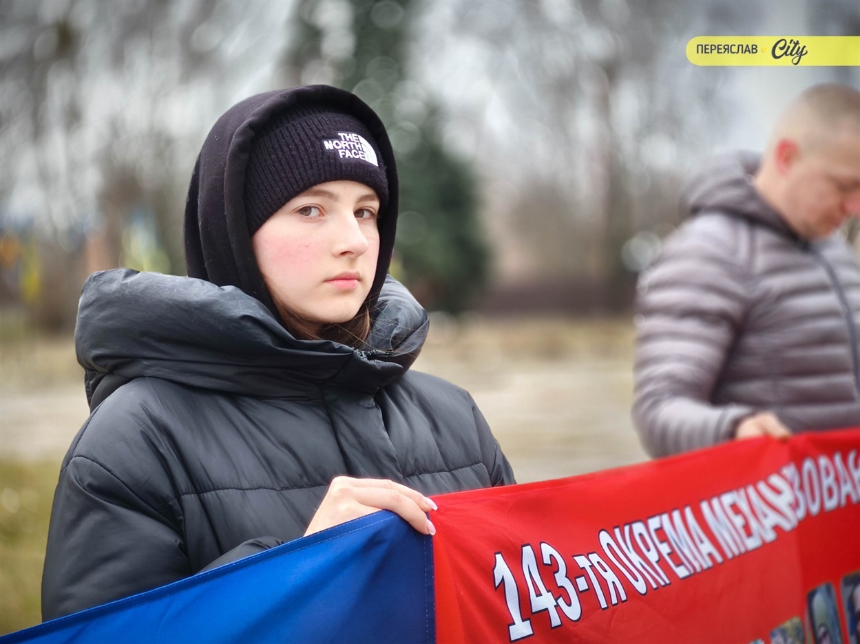 ​​Хвилина мовчання та мовчазна акція нагадування родин зниклих безвісти, полонених та загиблих захисників. Переяслав, 21 березня 2026 р.​​