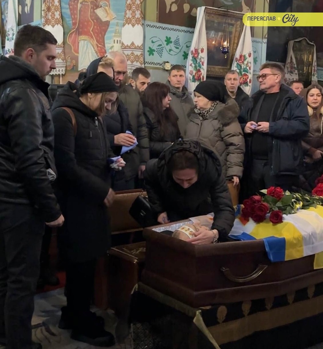 Прощання з рятувальником служби ДСНС Олександром Зібровим.  Переяслав, 28 січня 2026 р.