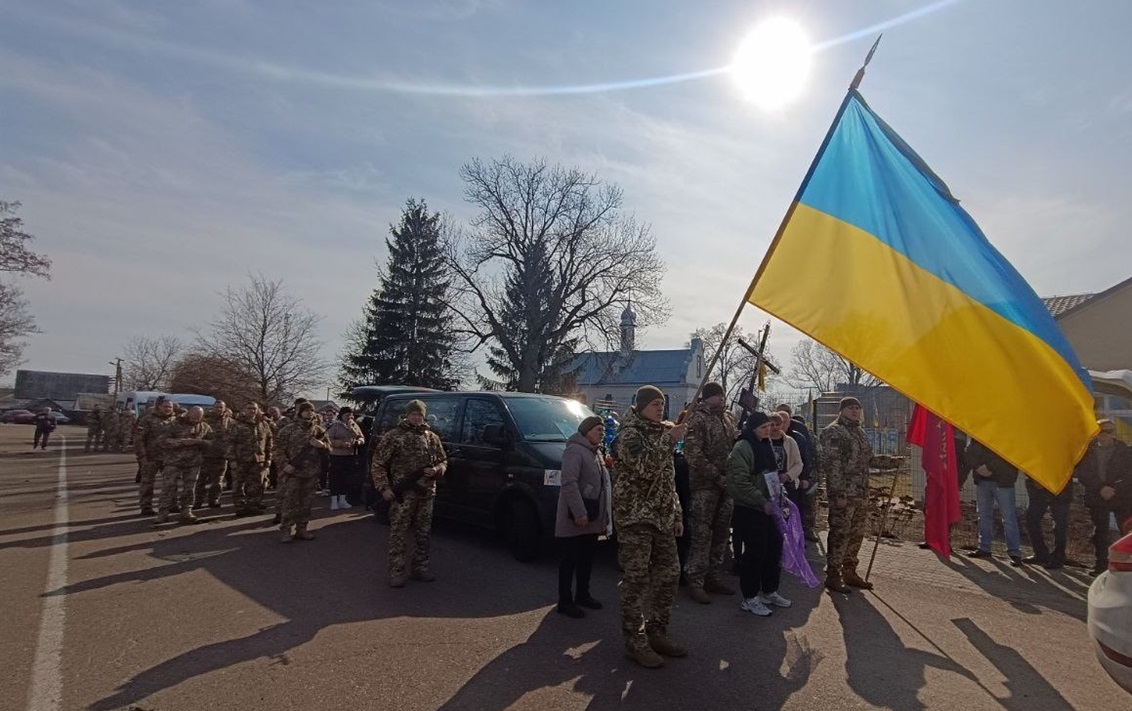У Пристромах попрощалися із захисником України Олександром Іващенком. 8 березня 2025 р.  