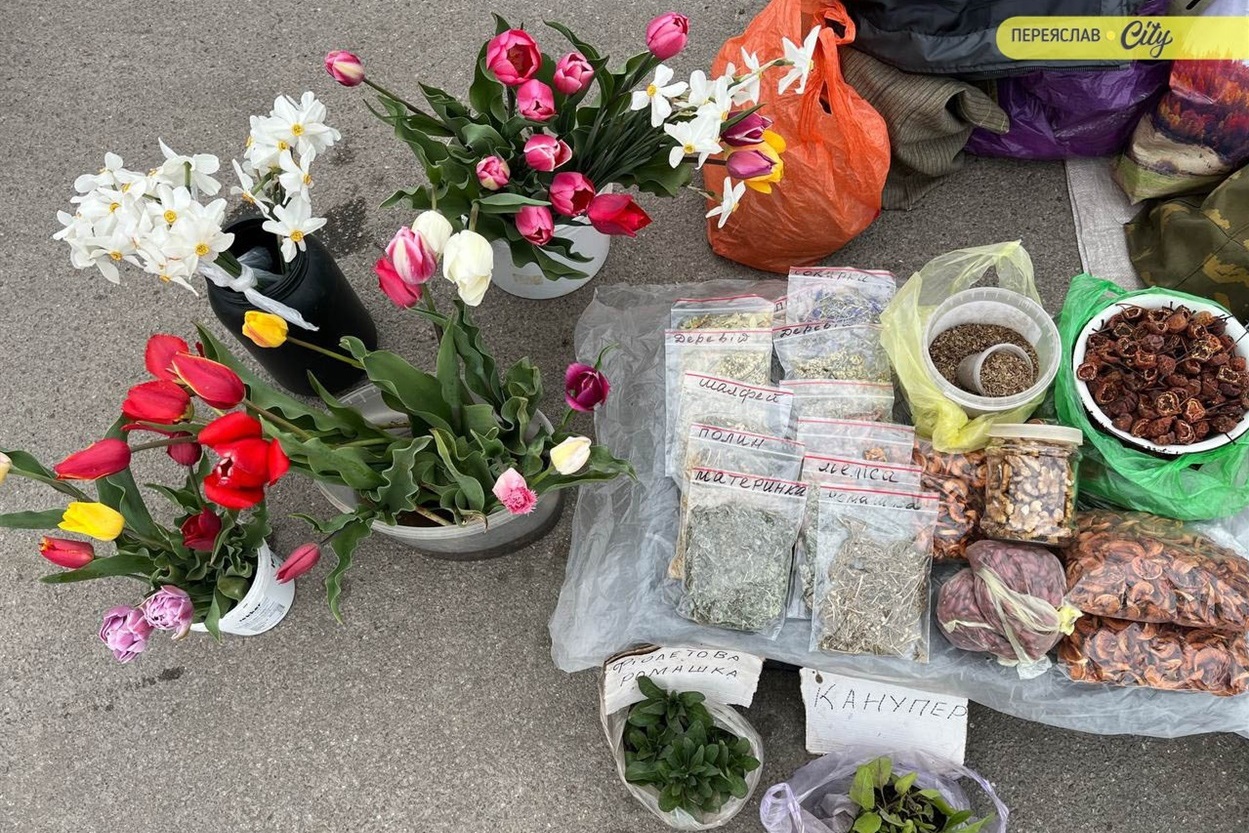 На базарі в Переяславі розсаду помідорів продають по 50-80 гривень, а капусту і перець по 70