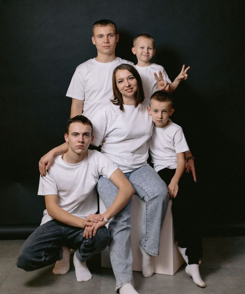 Альона Бойко зі своїми синами