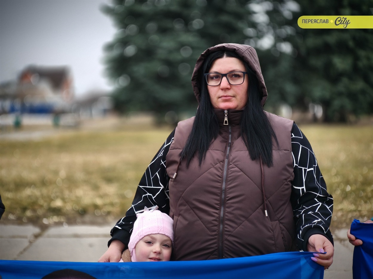 ​​​​​Хвилина мовчання та мовчазна акція нагадування родин зниклих безвісти, полонених та загиблих захисників. Переяслав, 21 березня 2026 р.​​​​​