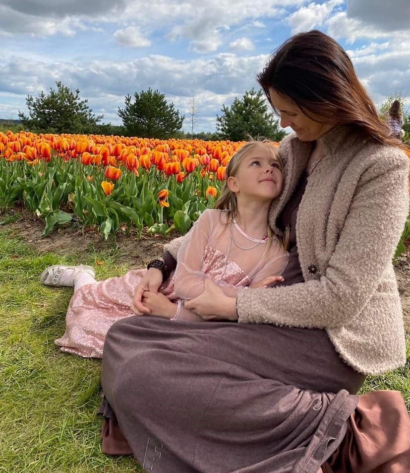 Тетяна з молодшою донькою Заряною