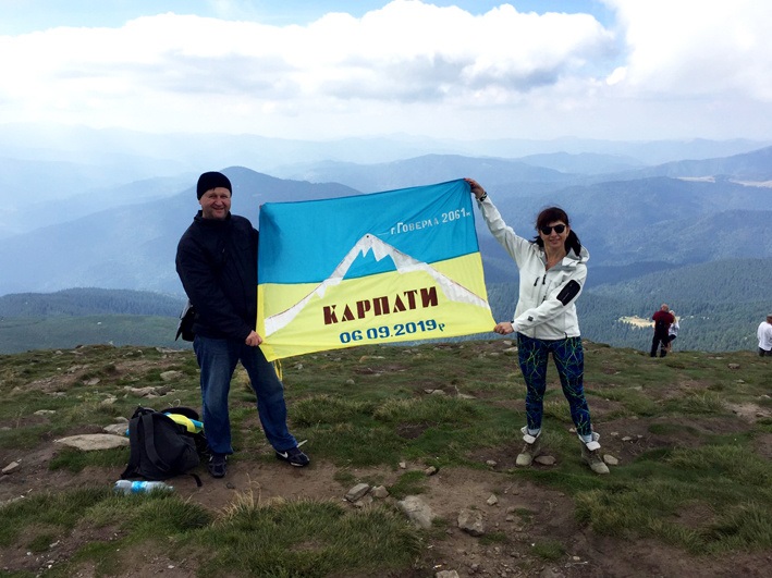 Станіслав та Лариса Кононенки на вершині