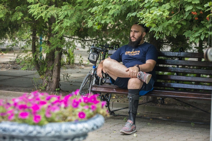 Леонід Хмельков на зйомках програми "Ukrainer"