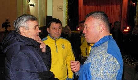 Із Сергієм Тимофеєвим (праворуч) переяславці спілкувалися про розвиток спорту 