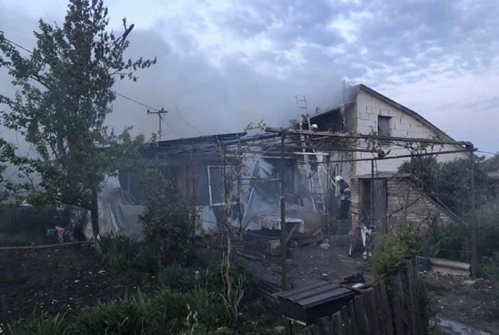 Зруйноване пожежею помешкання Хачатрянів
