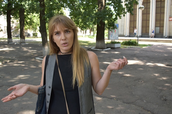 Анна Степаненко у парку Шевченка