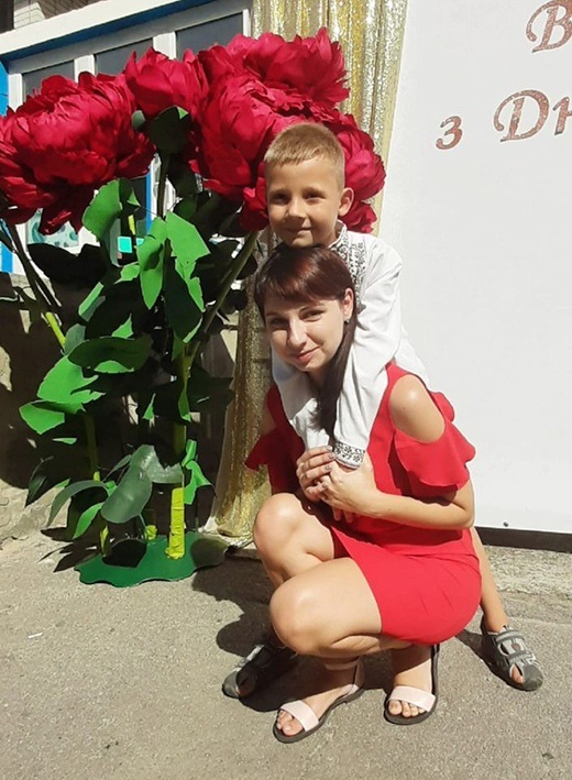 Ірина Бабкіна із сином