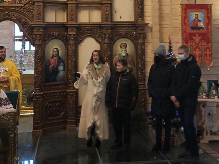 Анна Кузьменко-Лебедівська вітала дітей із Чопилок зі святом Миколая