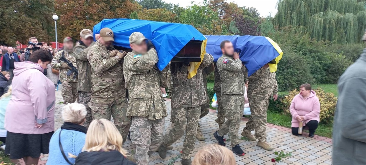 Прощання на Книшовому меморіальному комплексі в Борисполі