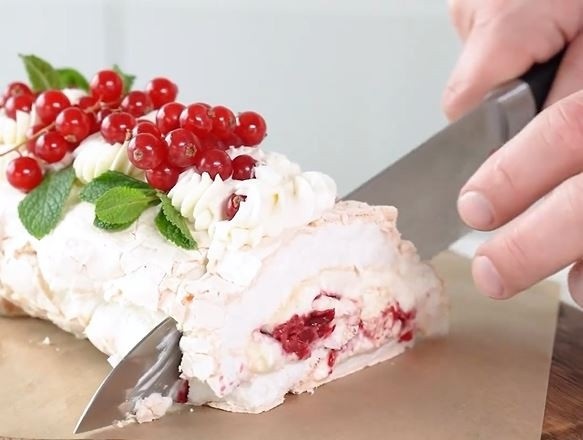 меренговий рулет рецепт