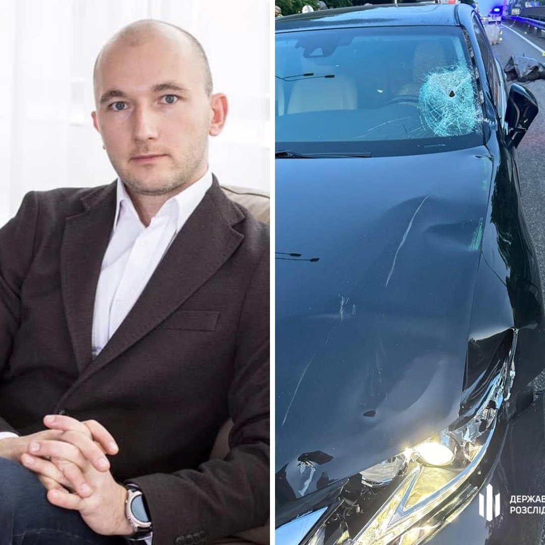 Голова Макарівського райсуду Київської області Олексій Тандир та його автомобіль після смертельного ДПТ