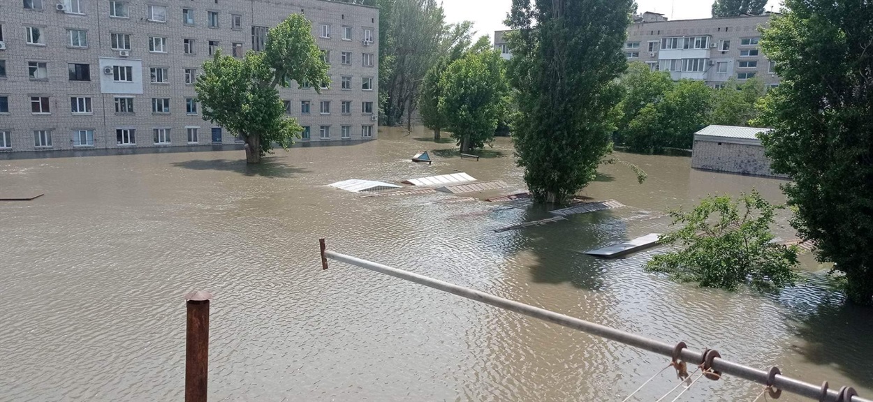 Затоплене місто Олешки