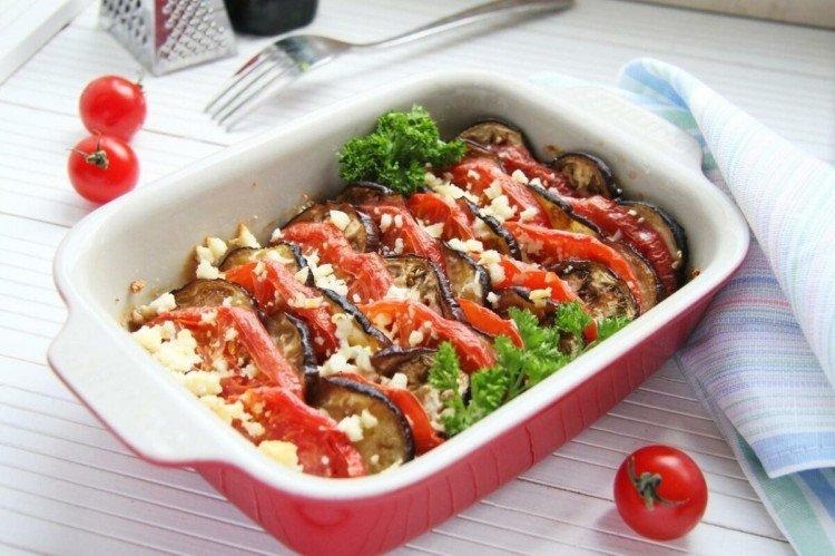 запіканка з баклажанами і сиром