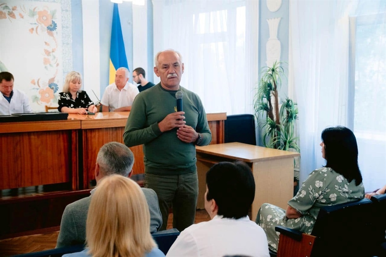 Голова Переяславської громади Вячеслав Саулко привітав колектив лікарні з Днем медичного працівника