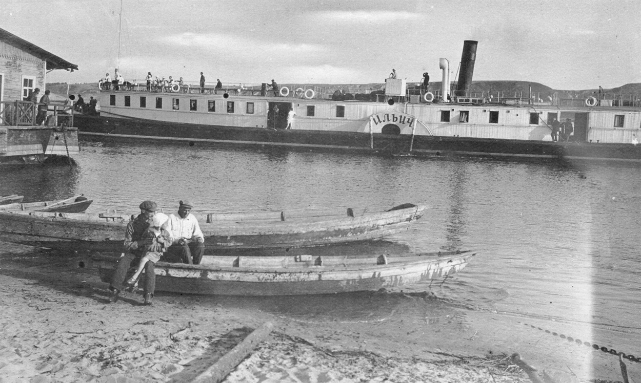 Пароплав «Ильич» біля переяславської пристані світлина 1926-1930 рр.