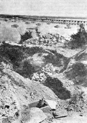 Міст через Дніпро в районі Переяслава. Світлина 1916 року
