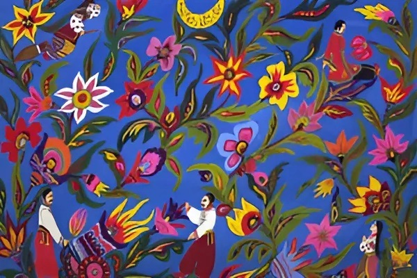 Козаки відправляються в небо (1979 рік папір, темпера)