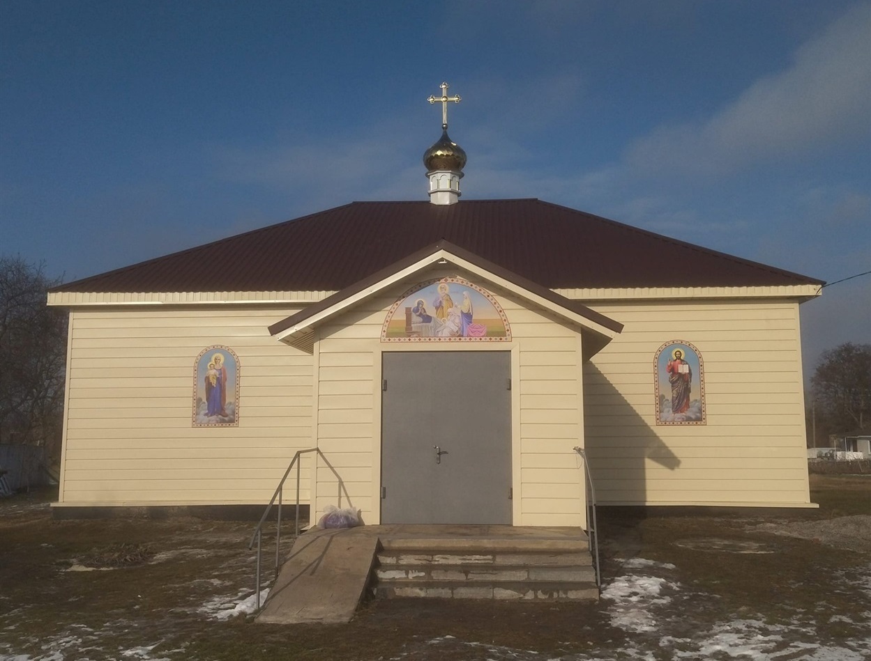 Церква Різдва Пресвятої Богородиці с. Мазінки. Зовнішній вигляд. 24 січня 2024 рік
