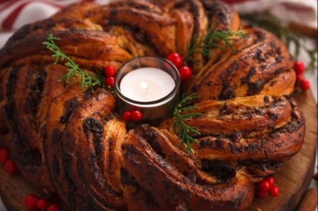 різдвяний калач хліб 