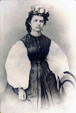 Олена Пчілка (Драгоманова) у ~20 років, 1867 рік