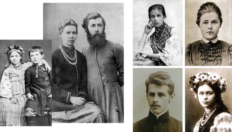 шестеро дітей Олени Пчілки і Петра Косача