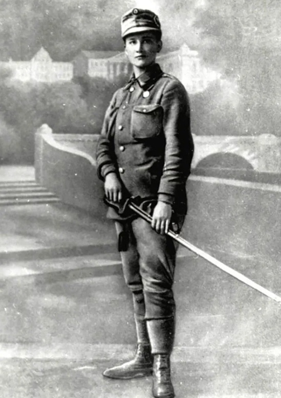 Олена Степанів на листівці. Відень, січень 1915 року