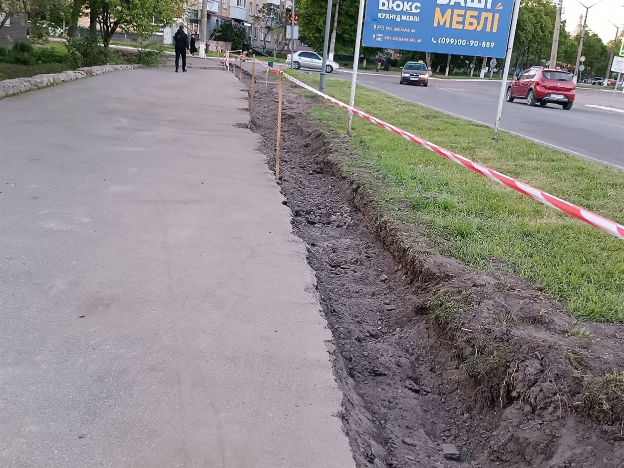 У центрі Переяслава капітально реконструюють перехрестя