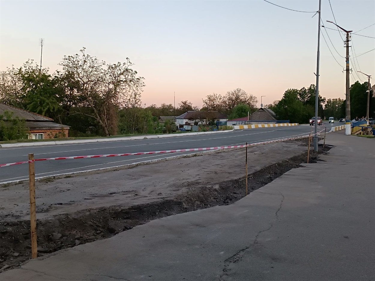 У центрі Переяслава капітально реконструюють перехрестя