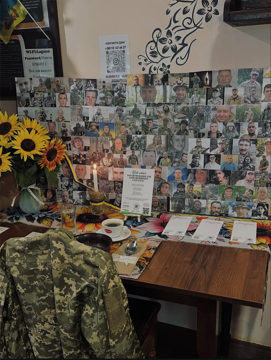 "Стіл пам'яті" в кафе "Лагуна", м. Переяслав, 29 серпня 2025 р.