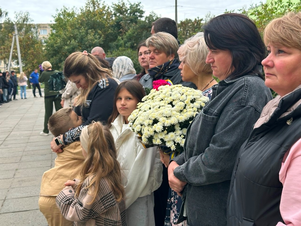 Мітинг пам'яті з нагоди відкриття меморіальної дошки Герою Сергію Мелю. 24 вересня, Переяслав