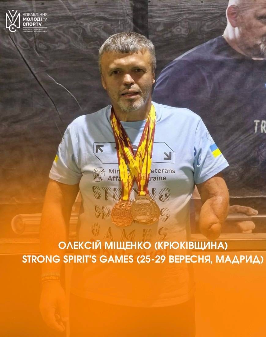 Переяславець Богдан Бутович здобув три медалі у перший день міжнародних змагань Strong Spirit’s Game