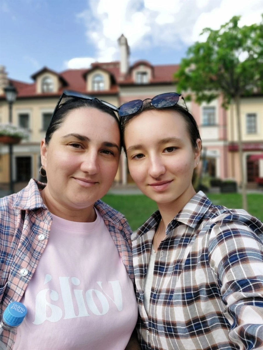 Софія Дрига з мамою Ольгою
