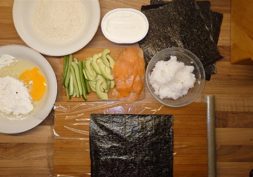 суші бургер рецепт