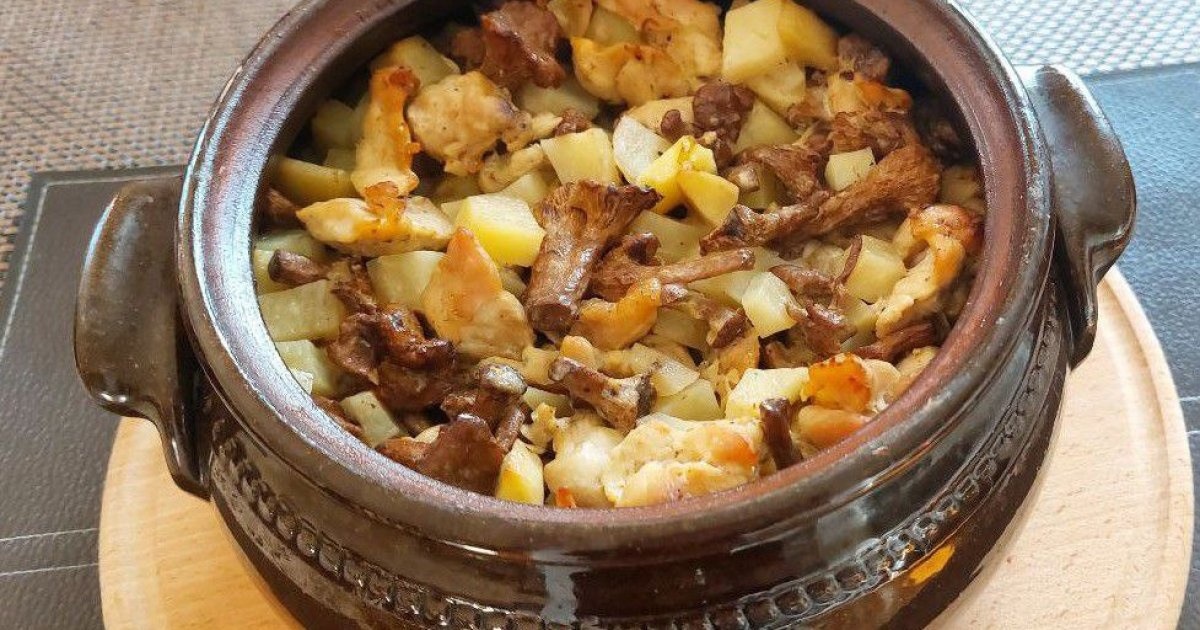 Печеня з лисичками рецепт з грибами