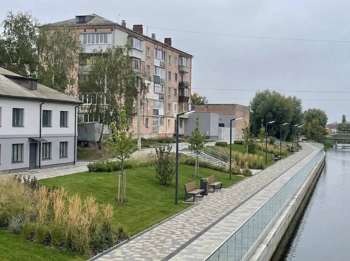 Візуалізація майбутньої набережної "міського ставка" в Переяславі, яку оприлюднив у фб мер Вячеслав Саулко 