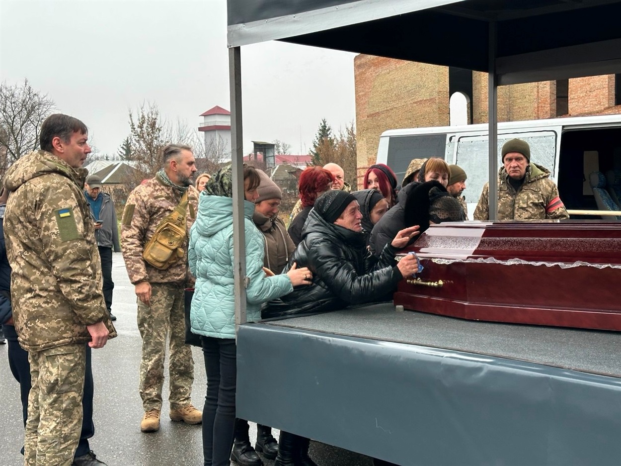 Воїна Василя Полтавського відспівали в Свято-Успенському храмі в Переяславі. 2 грудня 2025 року  