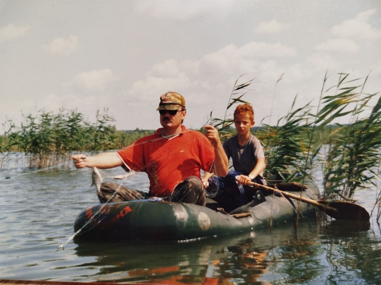 на фото: Андрій Кузьменко з батьком Іваном