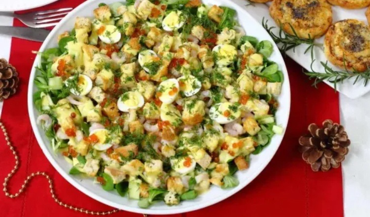 рецепти салатів на новий рік салат з креветками