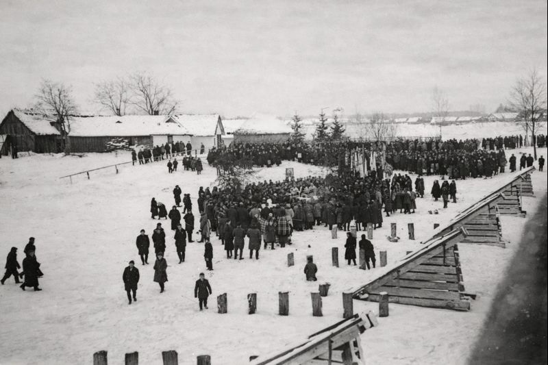 Водохреще на річці Стир, село Щуровичі, Радехівського повіту. 1930-ті роки.