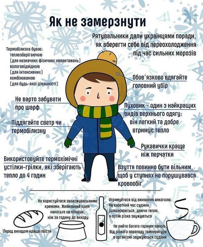 як не замерзнути правила при морозі