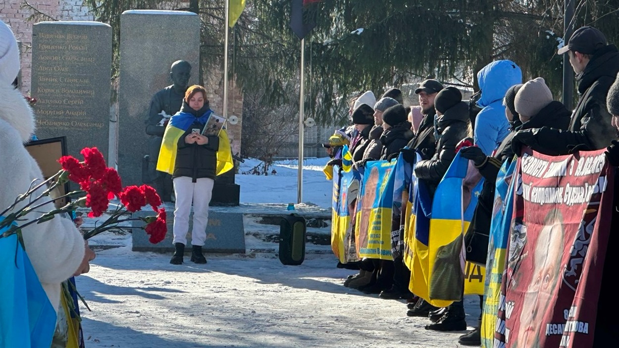 Мітинг пам'яті на Алеї Героїв у Переяславі 21 лютого 2026 р. 