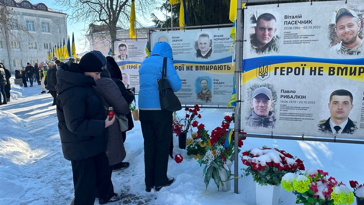 Мітинг пам'яті на Алеї Героїв у Переяславі 21 лютого 2026 р. 