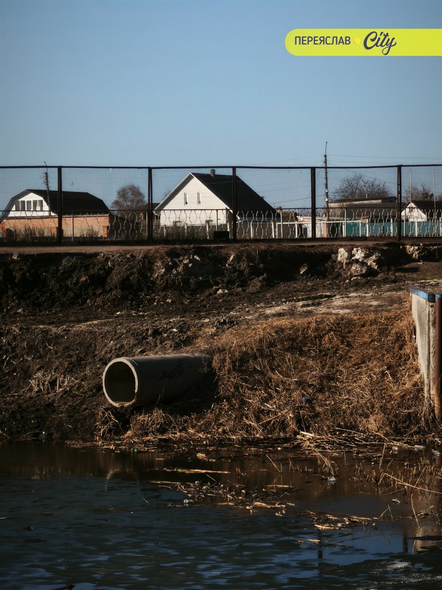 У межах річки Альта в Переяславі міськрада створює міський ставок №1. Але туди виходять каналізаційні труби 