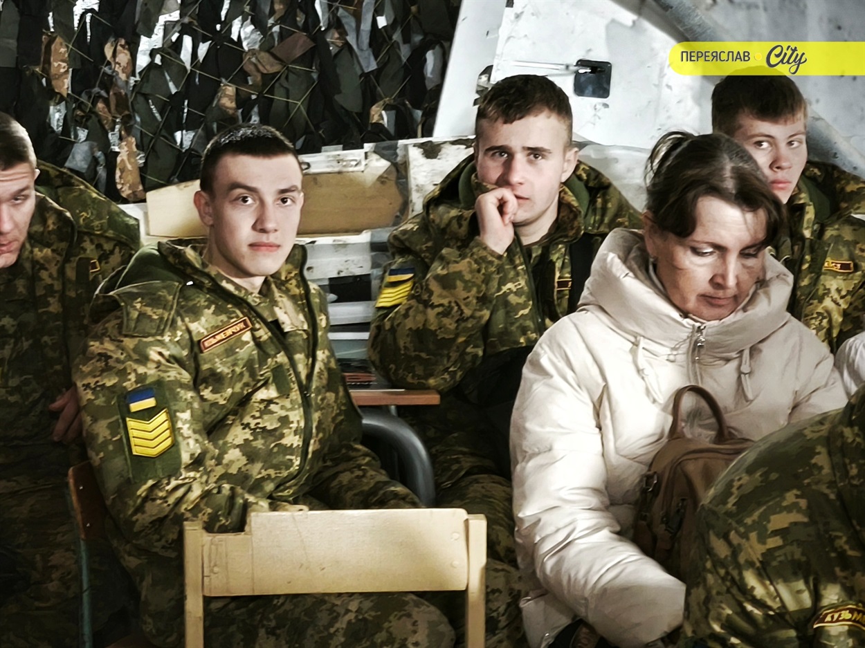 До заходу з вшанування героя Остапа Левчука в Переяславі долучилися учні військово-спортивного ліцею "Патріот"